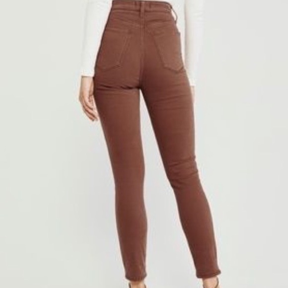 Abercrombie and Fitch ultra high rise super skinny ankle jeans size 27/4 - Picture 2 of 4